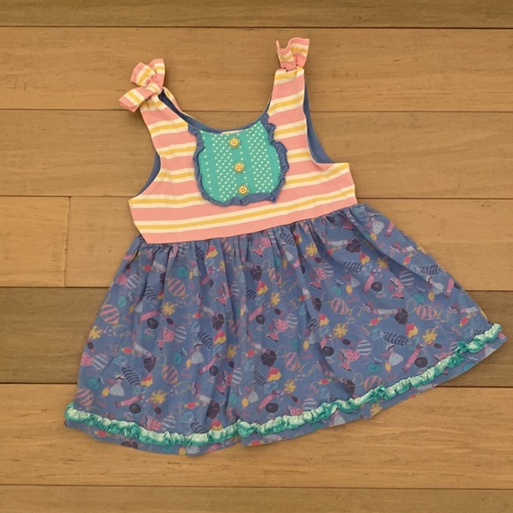 Matilda Jane Candy Design Top & Shorts Set sz 10 - Picture 2 of 10